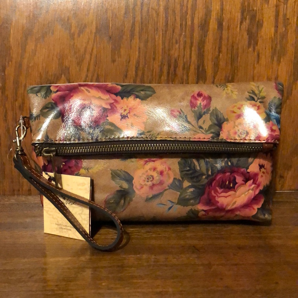 NWT-Patricia Nash-Vintage Victorian Garden-Valerie-Zip Wristlet Pouch/Clutch-$99